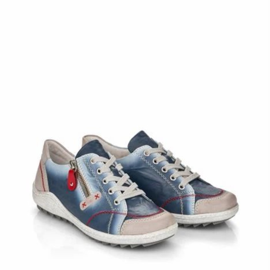 Women * | Rieker R1427 Liv Blue/Grey Navy/Grey