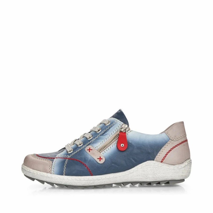 Women * | Rieker R1427 Liv Blue/Grey Navy/Grey