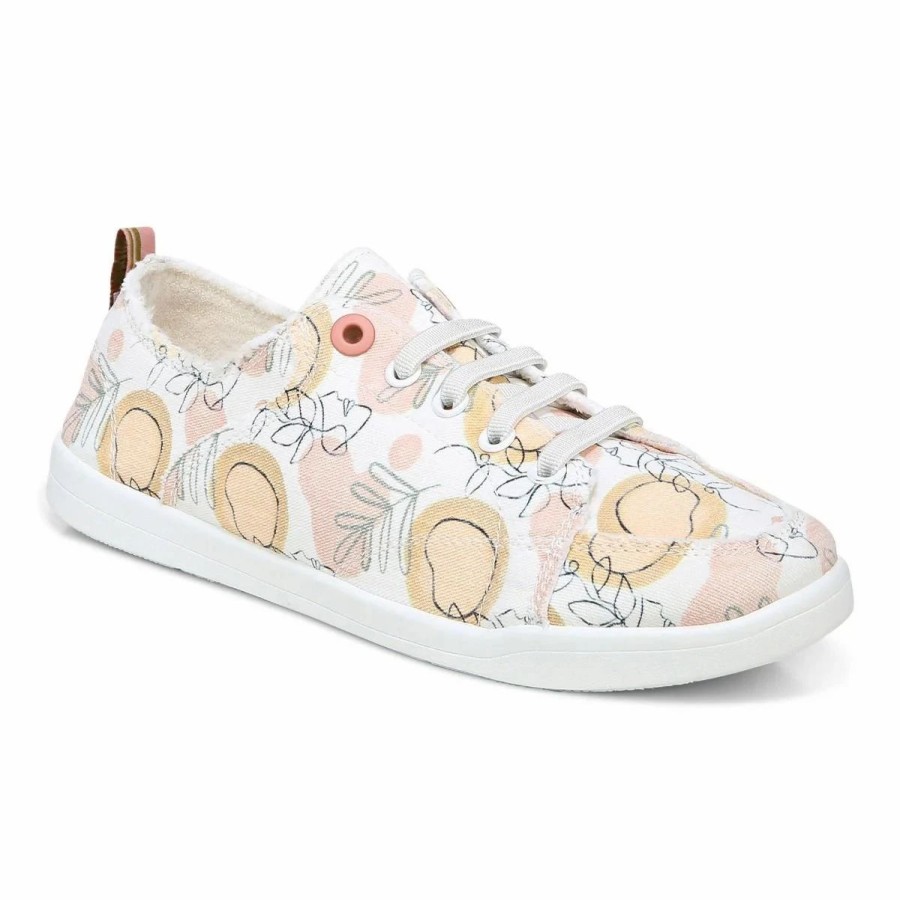 Women * | Vionic Pismo Canvas: White Orange Grove