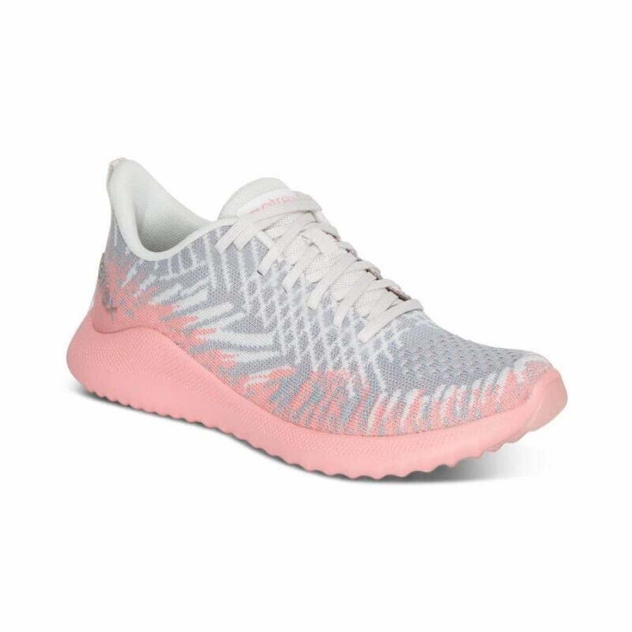 Women * | Aetrex Emery Grey-Pink Grey/Pink