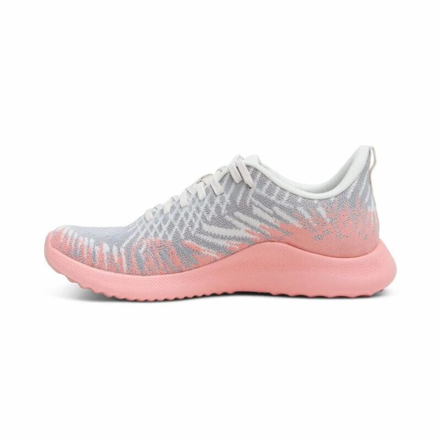 Women * | Aetrex Emery Grey-Pink Grey/Pink