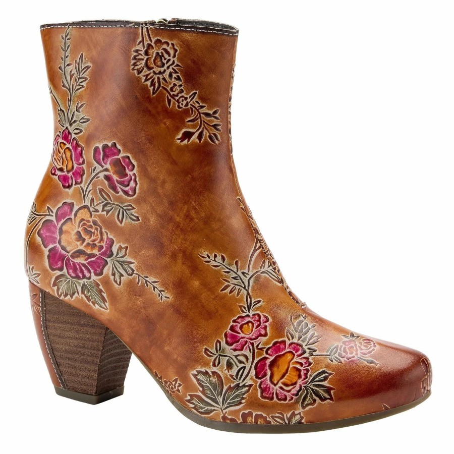 Women * | Spring Footwear Corp L`Artiste Folka Booties Camel