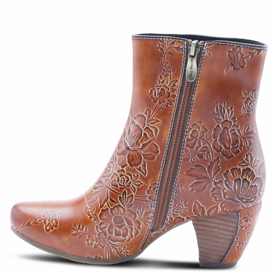 Women * | Spring Footwear Corp L`Artiste Folka Booties Camel