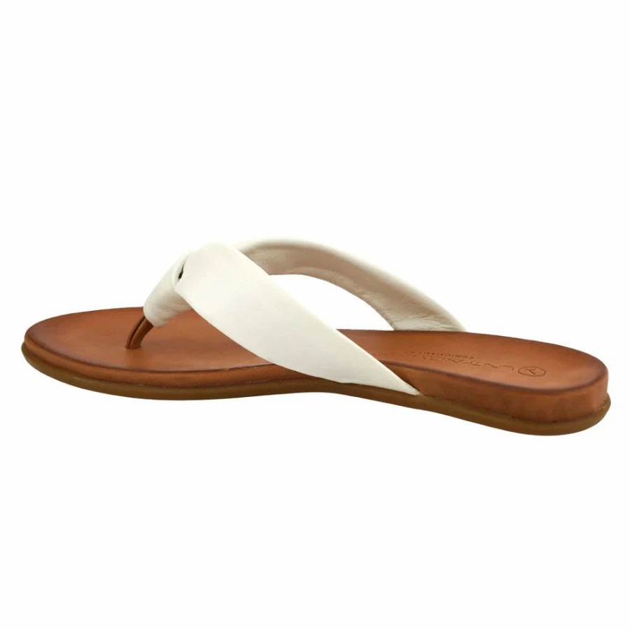 Women * | Sole Mio Footwear Kira 02 White/Cognac