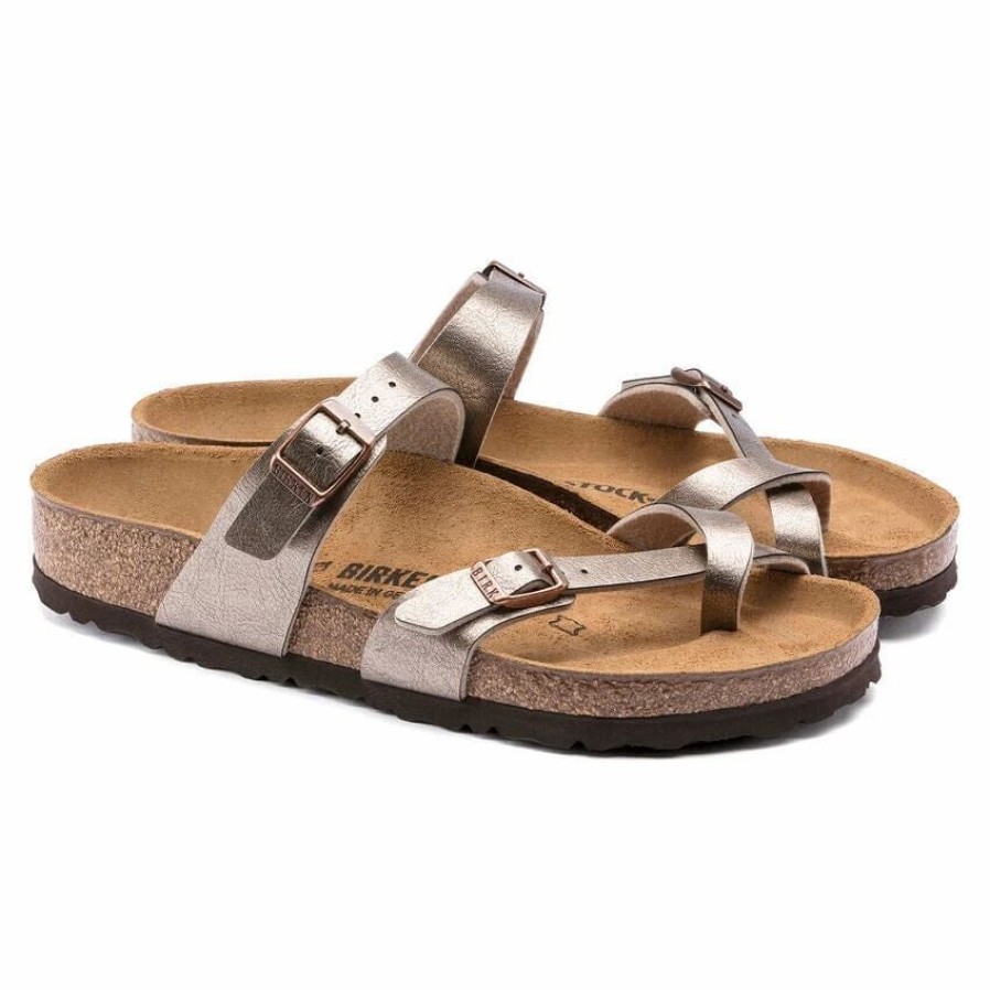 Women * | Birkenstock Regular Mayari Birko-Flor Graceful Taupe