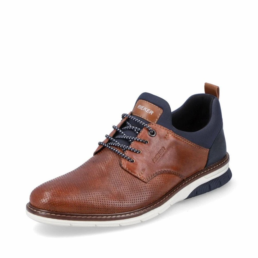 Men * | Rieker 14450-22 Dustin Nuss Nuss/Navy