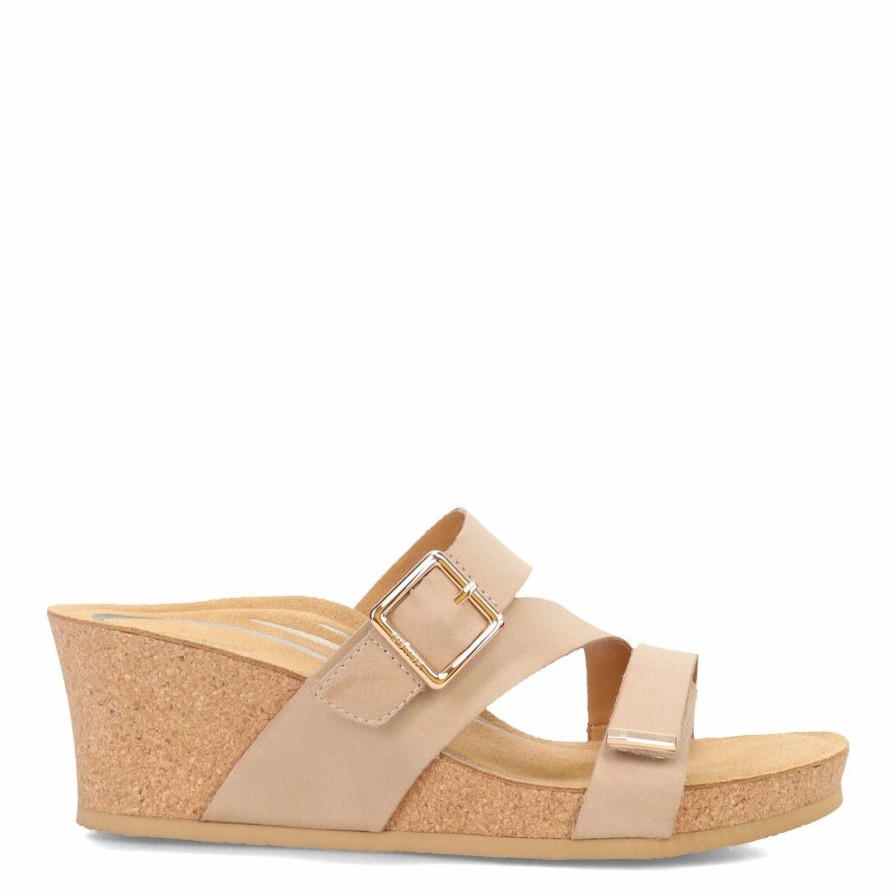 Women * | Aetrex Kimmy Arch Support Wedge Ivory