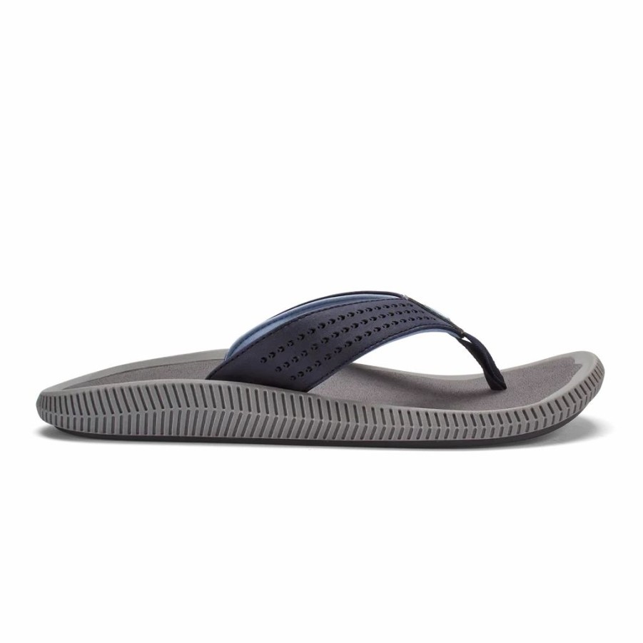 Men * | Olukai Ulele Blue Depth Charcoal Blue Depth/Charcoal