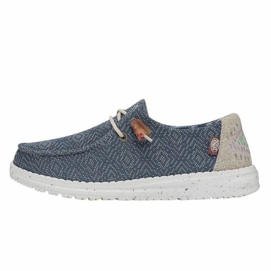 Women * | Hey Dude Wendy Knit Ii Blue Demim Blue Denim