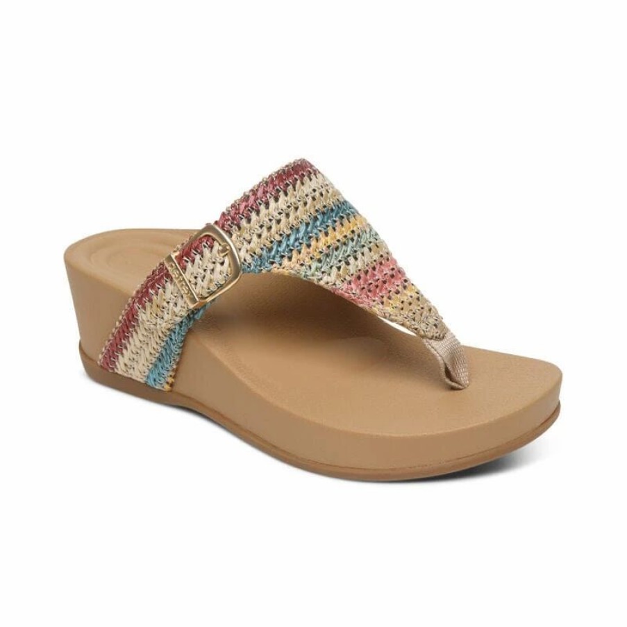 Women * | Aetrex Kate Multi Woven