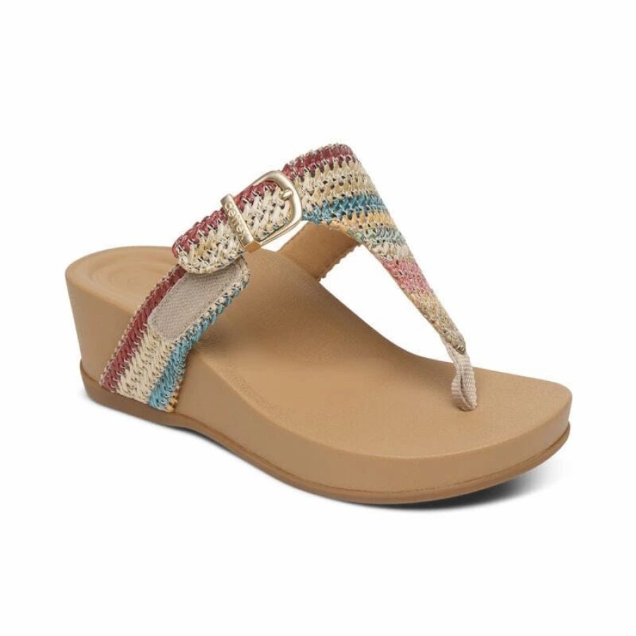 Women * | Aetrex Kate Multi Woven