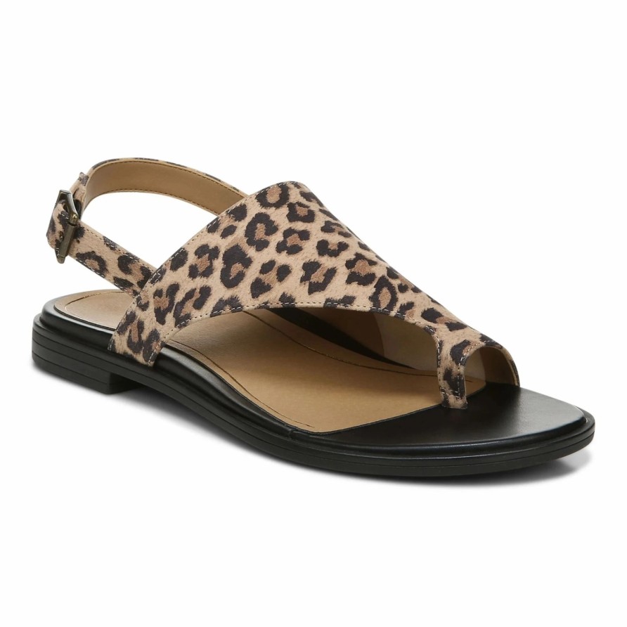 Women * | Vionic Ella Sandal Toffee Leopard