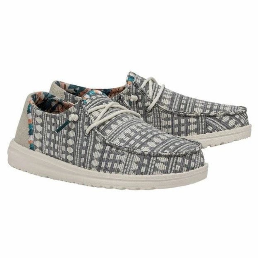 Women * | Hey Dude Wendy Boho Embroidery Grey