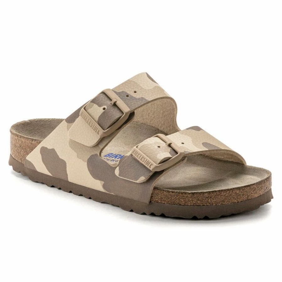 Men * | Birkenstock Narrow Arizona Limited Desert Soil Gray/Taupe Camo Gray Taupe