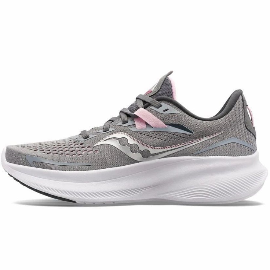 Women * | Saucony Women'S Ride 15 Alloy/Quartz