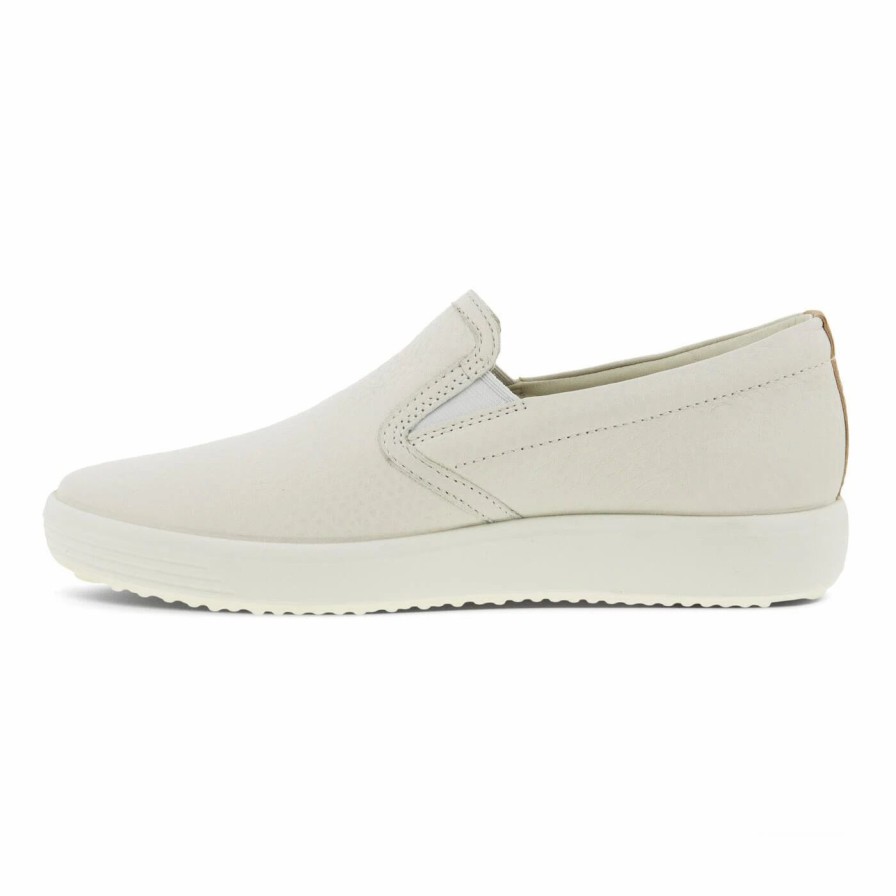 Women * | Ecco W Soft 7 Slip On White Powder White/Powder