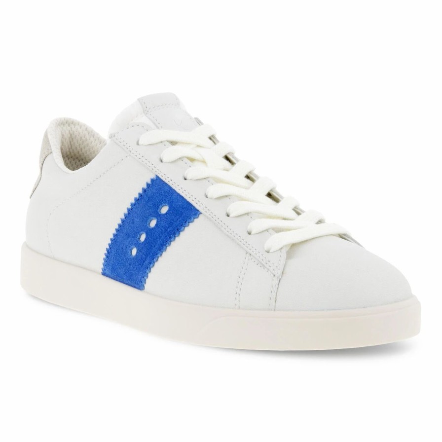 Women * | Ecco Street Lite Retro White/Blue