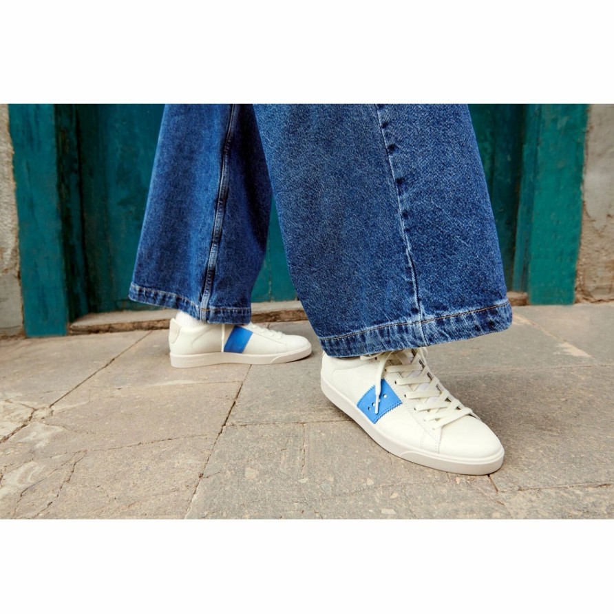 Women * | Ecco Street Lite Retro White/Blue