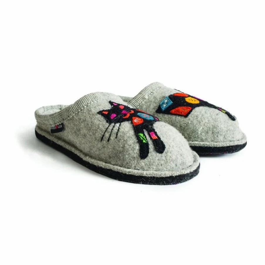 Women * | Kanner- Haflinger Sassy Slipper Silver Grey