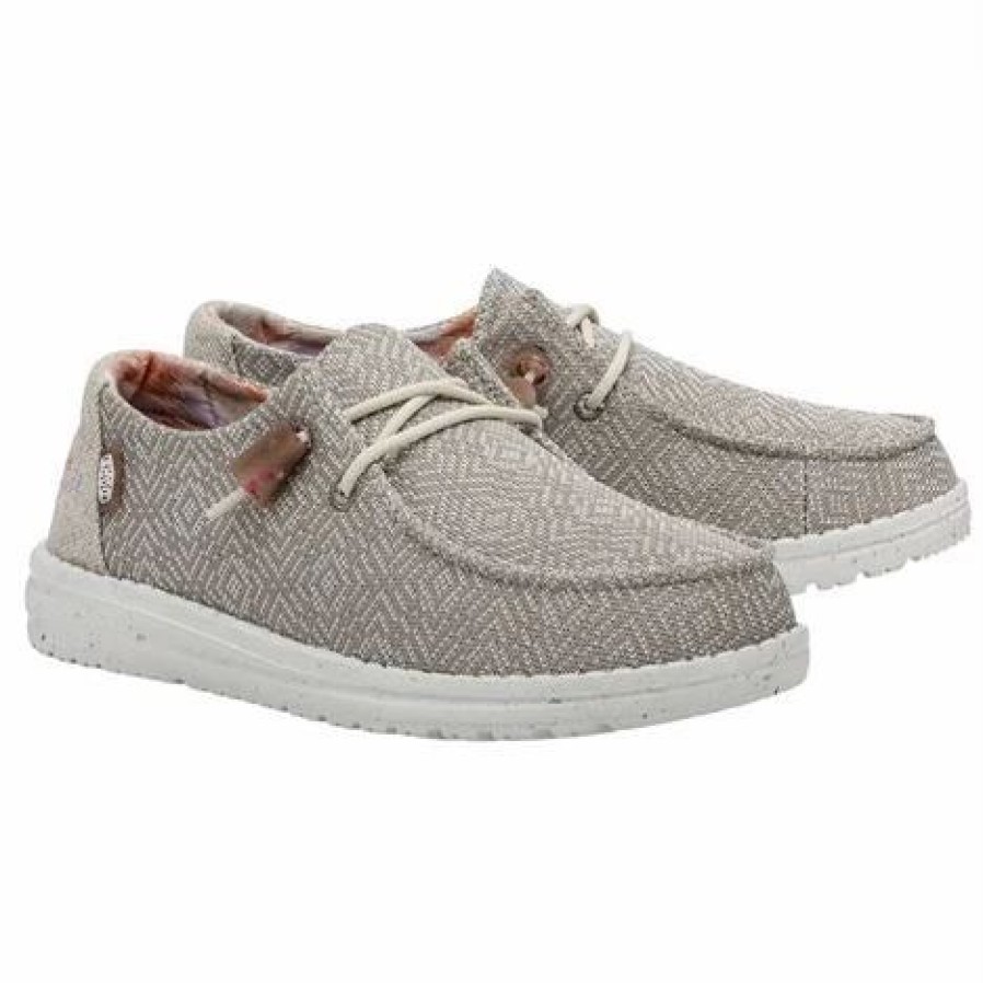 Women * | Hey Dude Wendy Knit Ii Desert Taupe