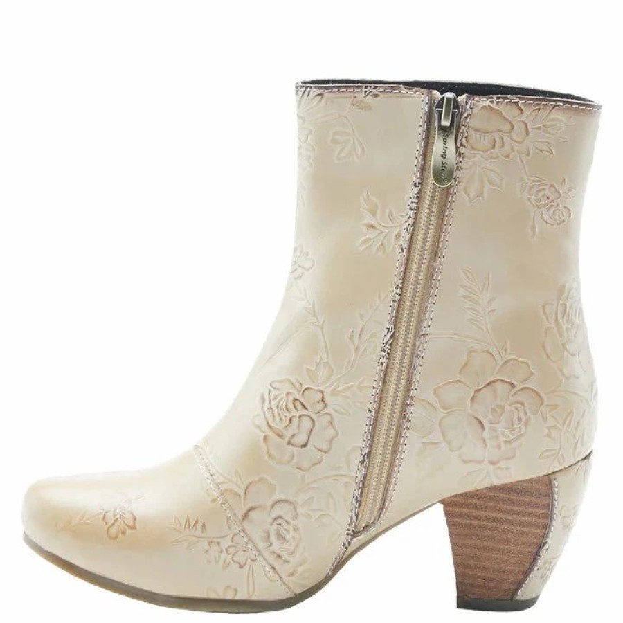 Women * | Spring Footwear Corp L`Artiste Folka Booties Beige