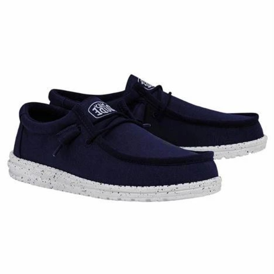 Men * | Hey Dude Wally Slub Navy