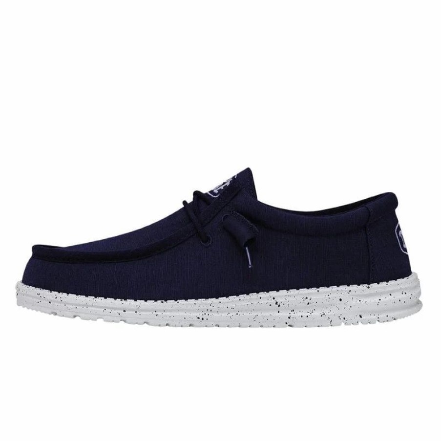 Men * | Hey Dude Wally Slub Navy