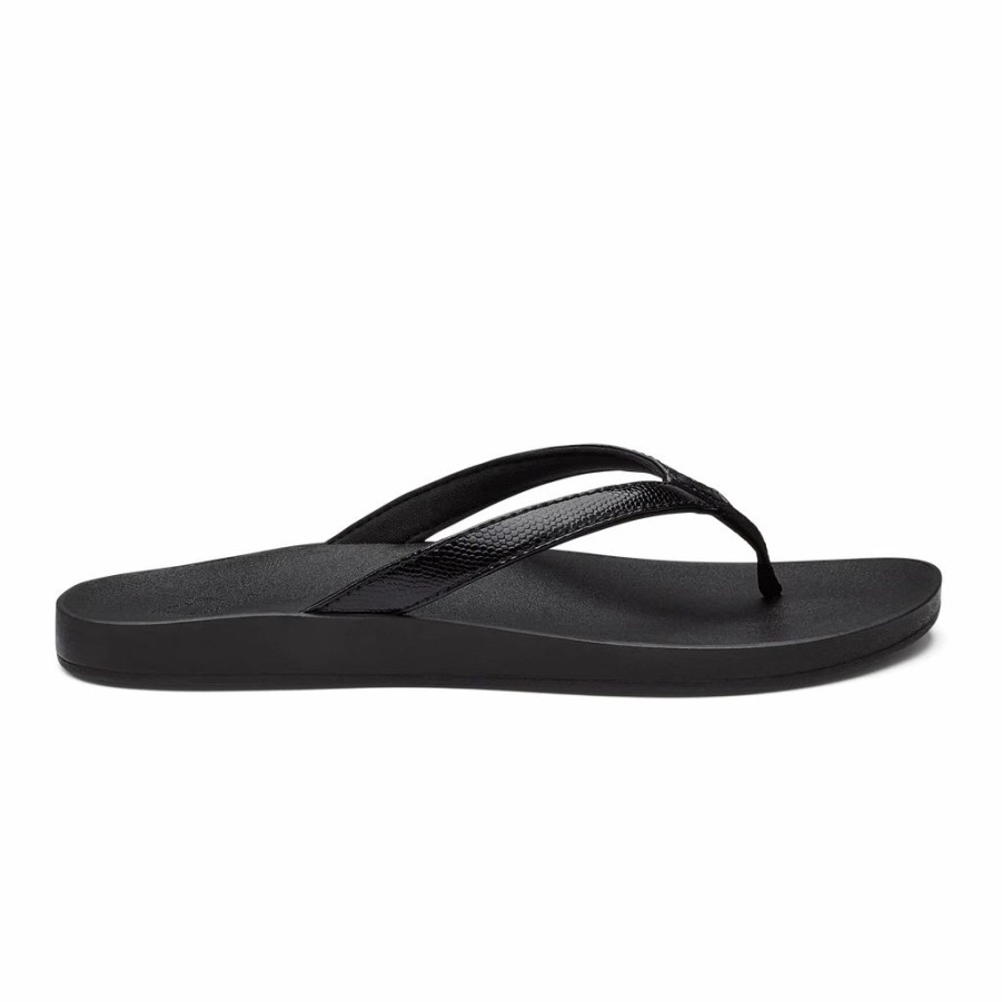 Women * | Olukai Puawe Black Black/Black