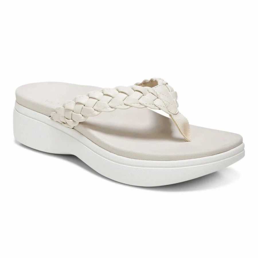 Women * | Vionic Kenji Platform Sandal Cream