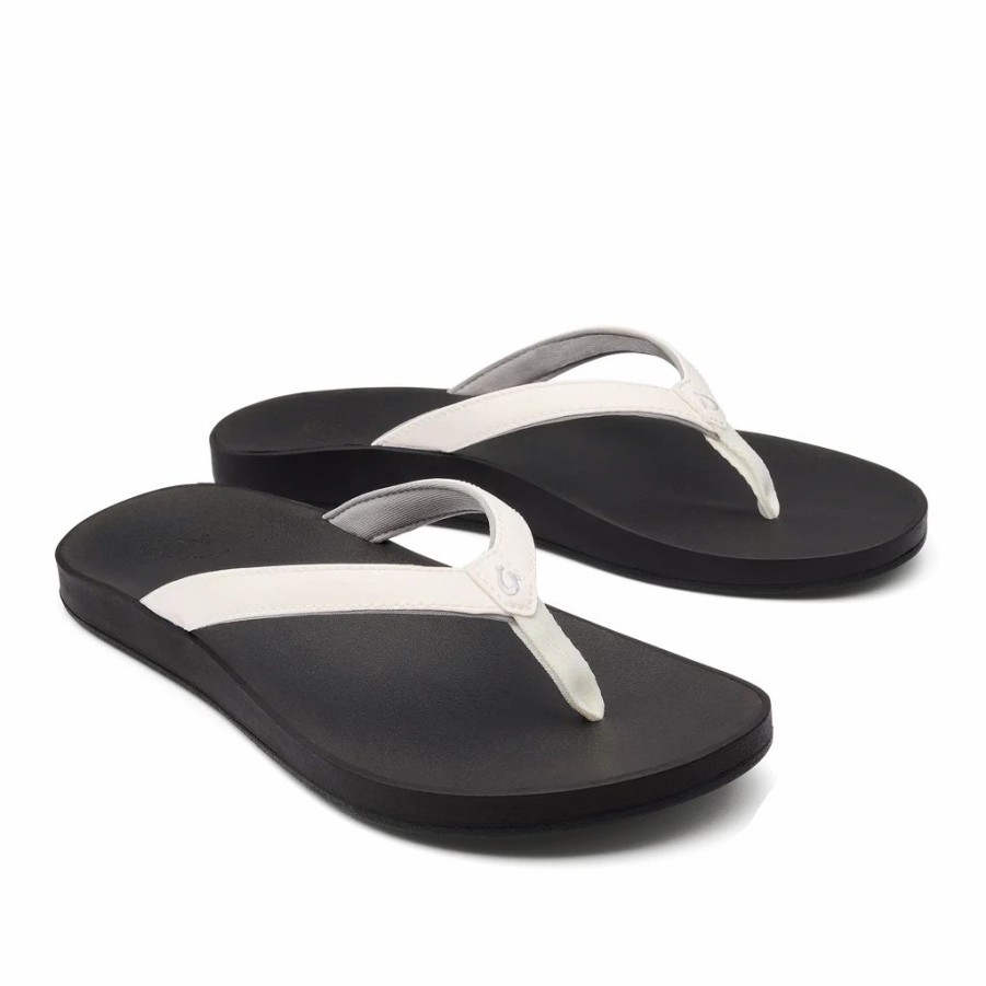 Women * | Olukai Puawe White White/Black