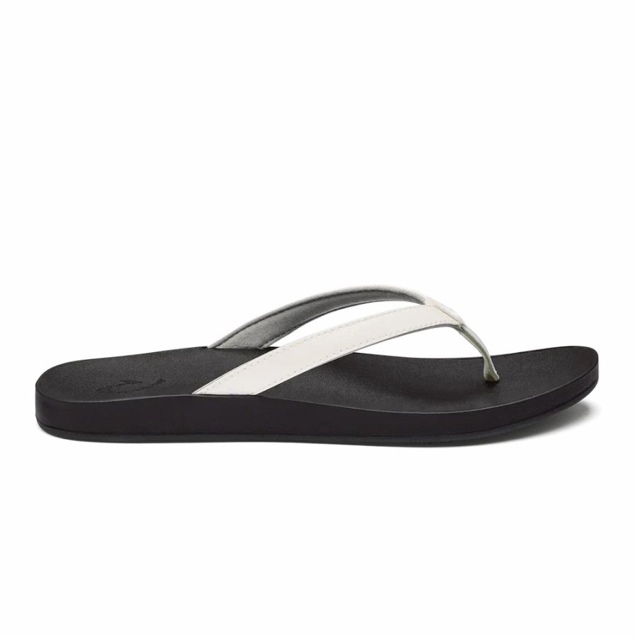 Women * | Olukai Puawe White White/Black