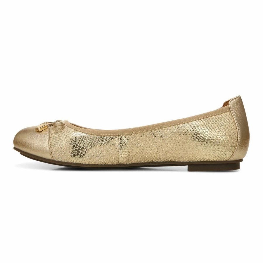 Women * | Vionic Minna Ballet Flat Gold