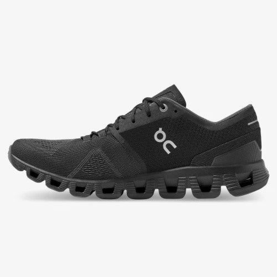 Men * | On Running Men Cloud X Black/Asphalt Black / Asphalt