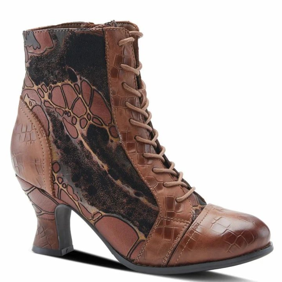 Women * | Spring Footwear Corp L`Artiste Concerto Booties Brown Multi