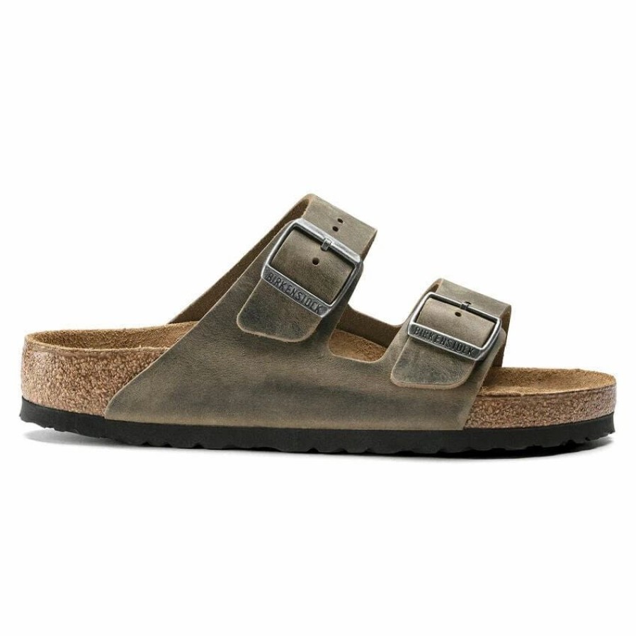 Men * | Birkenstock Regular Arizona Soft Footbed Faded Khaki