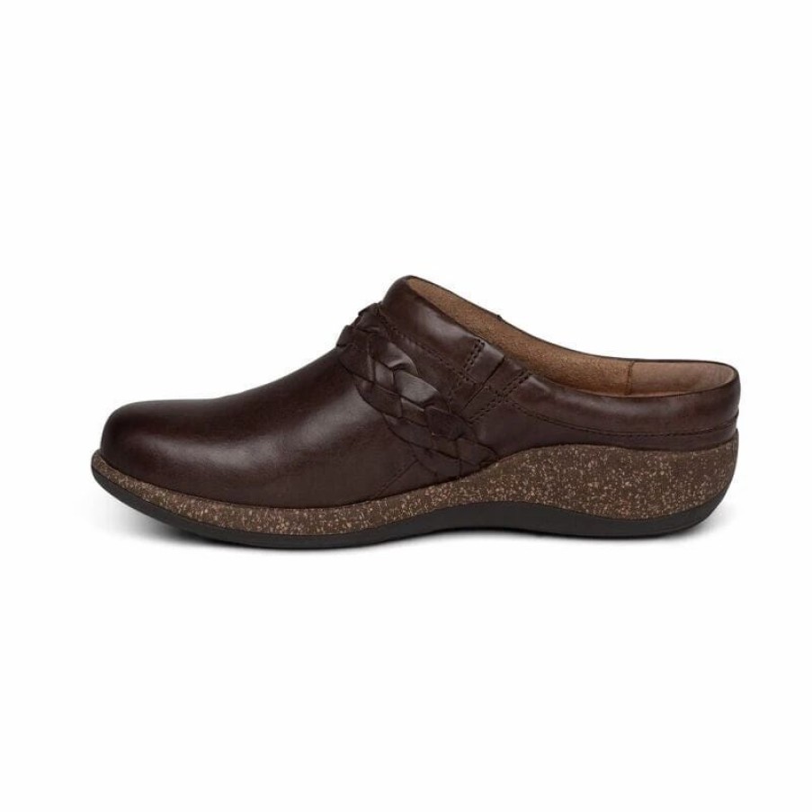 Women * | Aetrex Libby Comfort Clog Brown