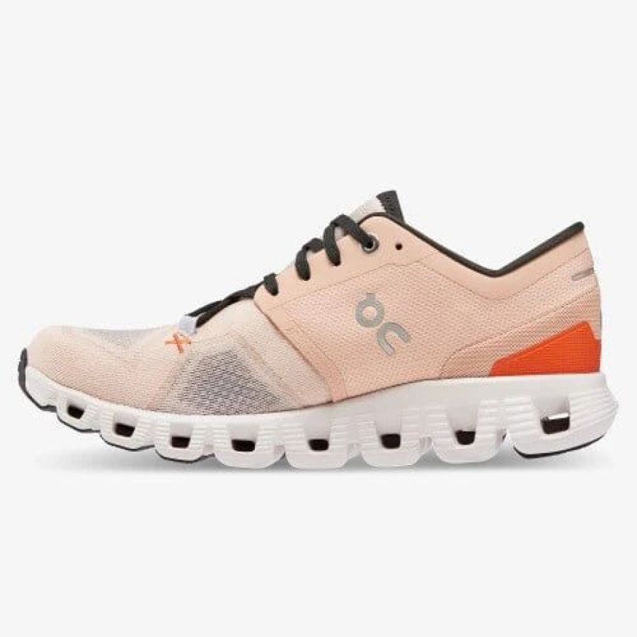 Women * | On Running Women Cloud X 3 Rose/Sand