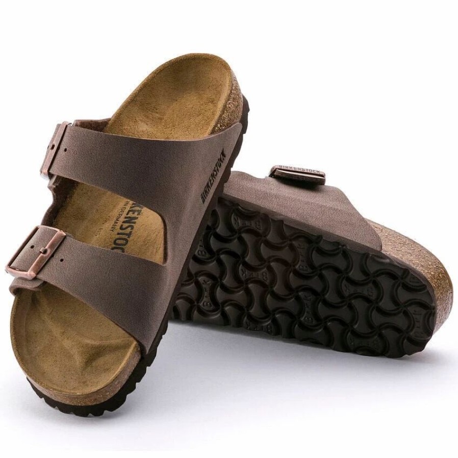 Men * | Birkenstock Regular Arizona Birkibuc Mocha Mocha Birkibuc