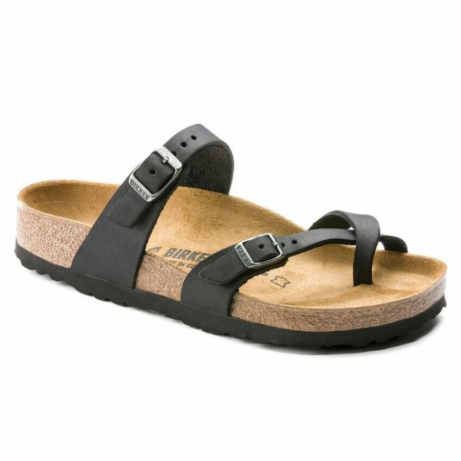 Men * | Birkenstock Regular Mayari Black Oiled Leather