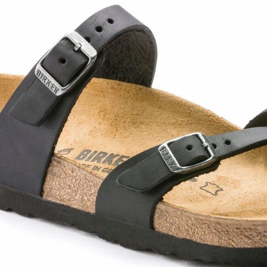 Men * | Birkenstock Regular Mayari Black Oiled Leather