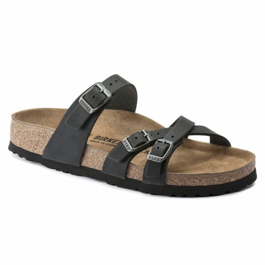 Men * | Birkenstock Franca Black Oiled Leather