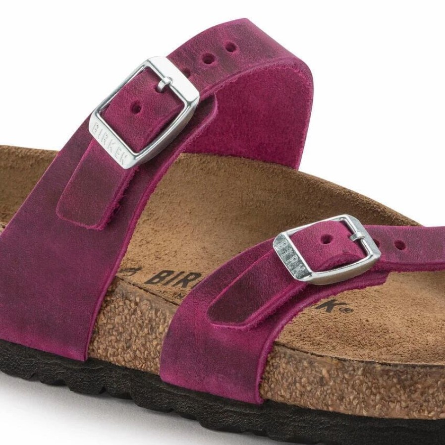 Women * | Birkenstock Regular Mayari Fuchsia Leather