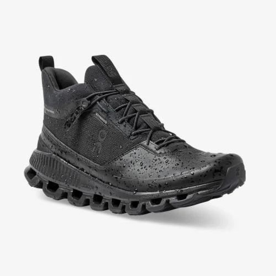 Men * | On Running Cloud Hi Men Waterproof All Black