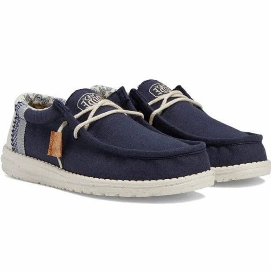 Men * | Hey Dude Wally Break Stitch Navy