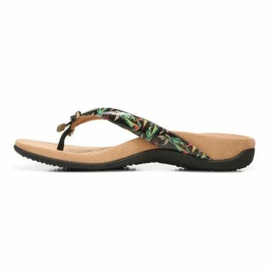 Women * | Vionic Bella Ii Black Tropic Tropic Black