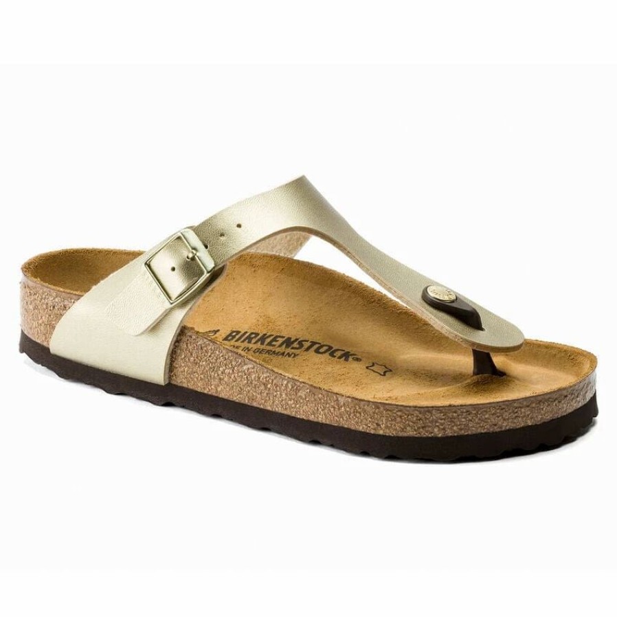 Men * | Birkenstock Regular Gizeh Gold