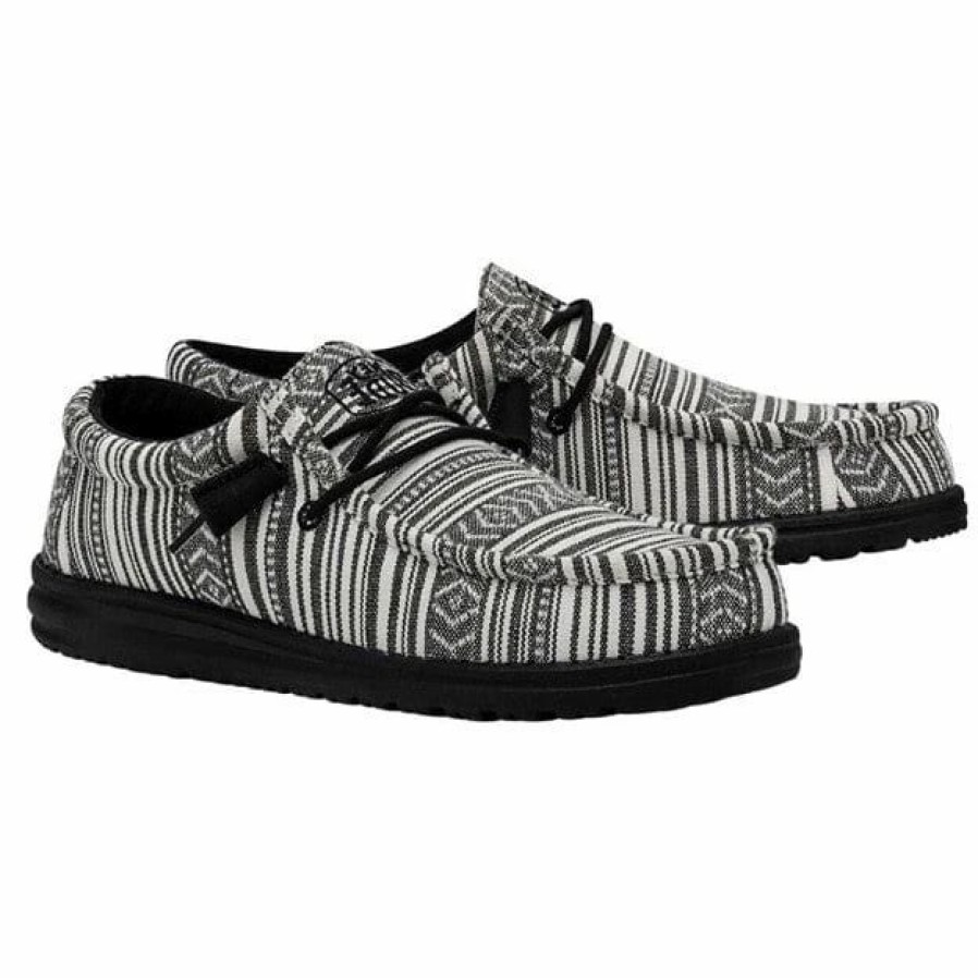 Men * | Hey Dude Wally Serape Black Gravel