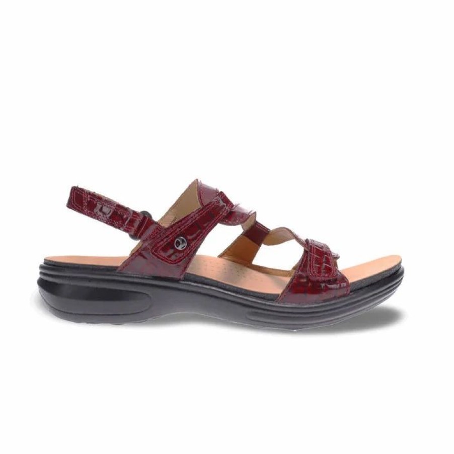 Women * | Revere Miami Back Strap Sandal Red Croc