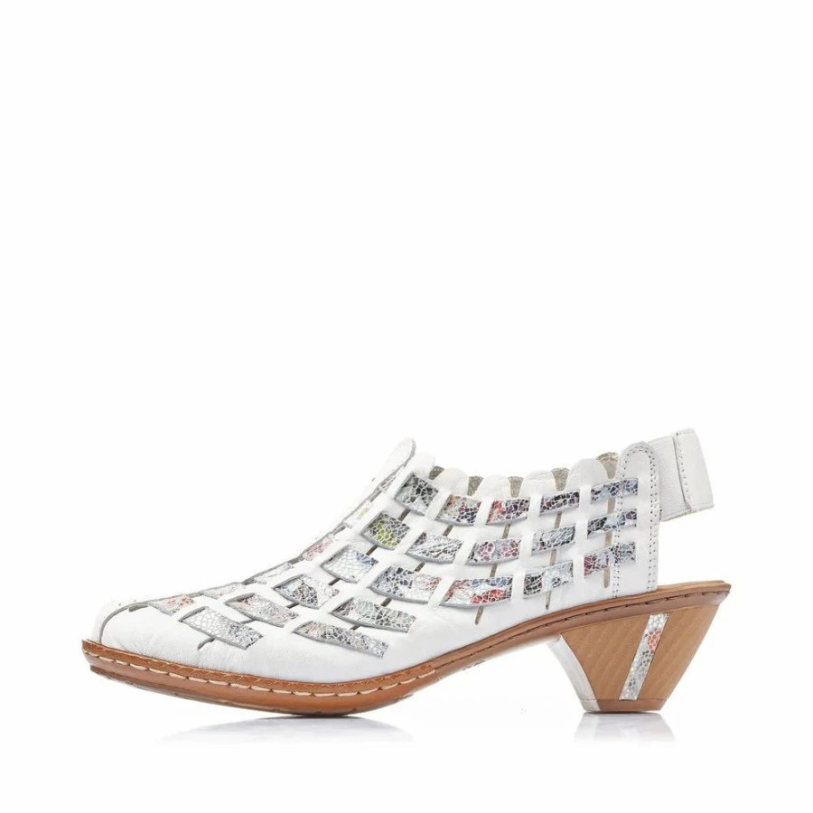 Women * | Rieker 46778 Sina White Multi