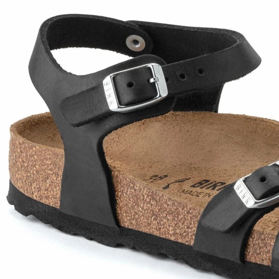 Men * | Birkenstock Regular Kumba Black Oiled Leather